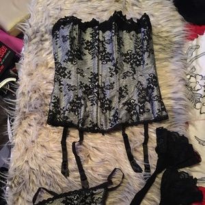 Fredericks of Hollywood corset set